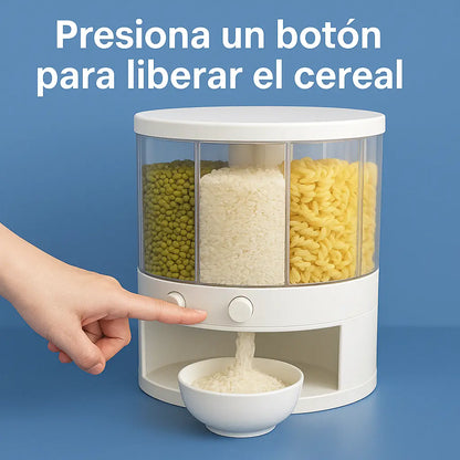 Dispensador de granos giratorio 360°